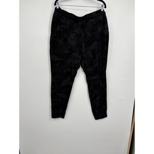 Lululemon Align High Rise Camo Jogger Pants Women's Size 10 Black PILING